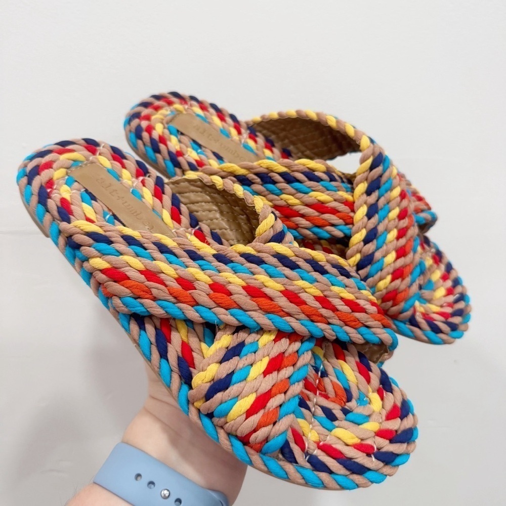 Salt+Umber Saraya Multi Rainbow Sandal Size 6